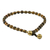Tiger's eye beaded anklet, 'Forest Dreams' - Handmade Tiger's Eye and Brass Beaded Anklet from Thailand (image 2c) thumbail