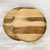 Wood dinner plates, 'Planetary Meal' (pair) - Handmade Raintree Wood Plates from Thailand (Pair) (image 2b) thumbail