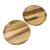 Wood dinner plates, 'Planetary Meal' (pair) - Handmade Raintree Wood Plates from Thailand (Pair) (image 2d) thumbail
