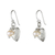 Cultured pearl dangle earrings, 'Fabulous Hearts' - Cultured Pearl and Silver Heart Earrings from Thailand thumbail