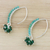 Amazonite beaded cluster earrings, 'Dancing Gleam' - Amazonite Beaded Cluster Earrings from Thailand