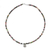 Tourmaline beaded pendant necklace, 'Beautiful Om' - Tourmaline Om Beaded Pendant Necklace from Thailand