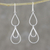 Sterling silver dangle earrings, 'Cute Drops' - Drop Motif Sterling Silver Dangle Earrings from Thailand