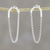 Ohrhänger aus Sterlingsilber - Rolo Chain Sterling Silber Ohrhänger aus Thailand