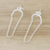 Ohrhänger aus Sterlingsilber - Rolo Chain Sterling Silber Ohrhänger aus Thailand