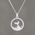 Sterling silver pendant necklace, 'The Whale' - Whale-Themed Sterling Silver Pendant Necklace from Thailand (image 2) thumbail