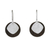 Sterling silver and wood dangle earrings, 'Simple and Smart' - Modern Thai Sterling Silver and Wood Dangle Earrings thumbail