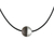 Sterling silver and wood pendant necklace, 'Elegant Half' - Sterling Silver and Wood Pendant Necklace from Thailand thumbail