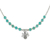 Silver beaded pendant necklace, 'Spring Season' - Karen Silver Pendant Necklace from Thailand thumbail