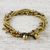 Torsade-Armband mit Tigerauge-Perlen - Tigerauge-Perlen-Torsade-Armband aus Thailand