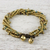 Agate beaded torsade bracelet, 'Happy Trip' - Agate Beaded Torsade Bracelet from Thailand