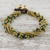 Serpentine beaded torsade bracelet, 'Happy Trip' - Serpentine Beaded Torsade Bracelet from Thailand (image 2b) thumbail