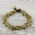 Quartz beaded torsade bracelet, 'Happy Trip' - Quartz Beaded Torsade Bracelet from Thailand (image 2) thumbail