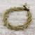 Quartz beaded torsade bracelet, 'Happy Trip' - Quartz Beaded Torsade Bracelet from Thailand (image 2b) thumbail