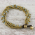 Quartz beaded torsade bracelet, 'Happy Trip' - Quartz Beaded Torsade Bracelet from Thailand