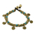 Calcit-Perlen-Charm-Armband - Charm-Armband aus Calcit und Messingperlen aus Thailand