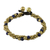 Lapis lazuli beaded torsade bracelet, 'Musical Love' - Lapis Lazuli and Brass Beaded Torsade Bracelet from Thailand thumbail