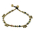 Agate beaded anklet, 'Musical Wanderer' - Agate and Brass Beaded Anklet from Thailand thumbail