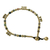 Agate beaded anklet, 'Musical Wanderer' - Agate and Brass Beaded Anklet from Thailand (image 2f) thumbail