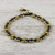 Lapis lazuli beaded anklet, 'Musical Dream' - Lapis Lazuli Adjustable Beaded Anklet from Thailand (image 2) thumbail