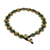 Serpentine beaded anklet, 'Musical Dream' - Serpentine Adjustable Beaded Anklet from Thailand (image 2e) thumbail