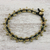 Agate beaded anklet, 'Elegant Rain' - Agate Beaded Anklet with Bells from Thailand (image 2b) thumbail