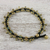 Agate beaded anklet, 'Elegant Rain' - Agate Beaded Anklet with Bells from Thailand (image 2c) thumbail