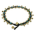 Serpentine beaded anklet, 'Elegant Rain' - Serpentine Beaded Anklet with Bells from Thailand