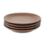 Ceramic salad plates, 'Simple Meal' (set of 4) - Ceramic Salad Plates in Brown from Thailand (Set of 4)