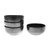 Ceramic bowls, 'Subtle Flavor' (set of 4) - Black Ceramic Bowls from Thailand (Set of 4)