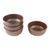 Ceramic bowls, 'Simple Meal' (set of 4) - Ceramic Bowls in Brown from Thailand (Set of 4)