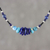 Lapis lazuli and apatite beaded necklace, 'Water Lover' - Lapis Lazuli and Apatite Beaded Necklace from Thailand (image 2) thumbail