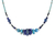 Lapis lazuli and apatite beaded necklace, 'Water Lover' - Lapis Lazuli and Apatite Beaded Necklace from Thailand thumbail