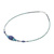 Lapis lazuli and apatite beaded necklace, 'Water Lover' - Lapis Lazuli and Apatite Beaded Necklace from Thailand (image 2e) thumbail