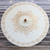 Saa paper parasol, 'Motifs on White' - Saa Paper Parasol in White with Gold Accents from Thailand thumbail