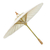 Saa paper parasol, 'Motifs on White' - Saa Paper Parasol in White with Gold Accents from Thailand (image 2c) thumbail