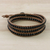 Onyx beaded wrap bracelet, 'Calm Touch' - Onyx Beaded Wrap Bracelet from Thailand (image 2) thumbail