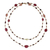 Gold plated multi-gemstone long necklace, 'Chiang Mai Station' - Gold Plated Multi-Gemstone Long Station Necklace (image 2a) thumbail