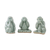Celadon ceramic figurines, 'Offering Wisdom' (set of 3) - Celadon Ceramic Wise Monkey Figurines (Set of 3) (image 2a) thumbail