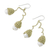 Cultured pearl dangle earrings, 'Gold and White Passion' - Thai Cultured Pearl Dangle Earrings in Gold and White (image 2c) thumbail
