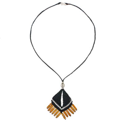 Hill Tribe Jasper Pendant Necklace from Thailand