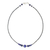 Lapis lazuli beaded necklace, 'Blue Way' - Hill Tribe Lapis Lazuli Beaded Necklace from Thailand (image 2d) thumbail