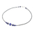 Lapis lazuli beaded necklace, 'Blue Way' - Hill Tribe Lapis Lazuli Beaded Necklace from Thailand (image 2e) thumbail
