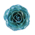 Natürliche Blumenbrosche - Im Harz getauchte blaugrüne echte Rosenbrosche aus Thailand