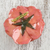 Natural flower brooch, 'Rosy Cheer in Orange' - Resin Dipped Orange-Colored Real Rose Brooch from Thailand (image 2b) thumbail
