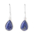 Lapis lazuli drop earrings, 'Galaxy Drops' - Lapis Lazuli and Sterling Silver Teardrop Drop Earrings thumbail