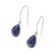 Lapis lazuli drop earrings, 'Galaxy Drops' - Lapis Lazuli and Sterling Silver Teardrop Drop Earrings (image 2c) thumbail