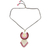 Quartz pendant necklace, 'Moonlit Forest in Pink - Quartz Pendant Necklace in Pink from Thailand thumbail