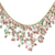 Wasserfall-Halskette mit Achatperlen - Achat-Perlen-Wasserfall-Halskette in Rosa aus Thailand