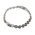 Amethyst link bracelet, 'Leaves of Violet' - Amethyst and Sterling Silver Link Bracelet from Thailand (image 2e) thumbail